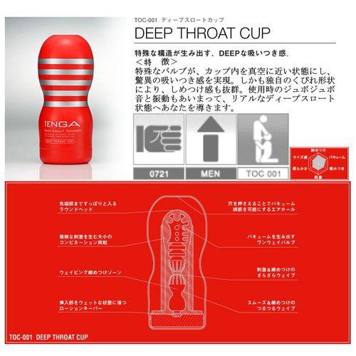 日本TENGA‧自慰杯~Deep Throat Cup 挺深喉嚨杯
